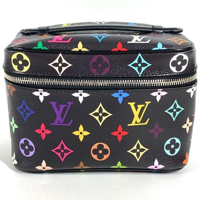 ルイヴィトン LOUIS VUITTON ニースミニ ニース ミニ M13747 LV×TM モノグラムマルチカラー 村上隆 カバン バニティバッグ BOX ポーチ ハンドバッグ モノグラムマルチカラーキャンバス ノワール ブラック 未使用