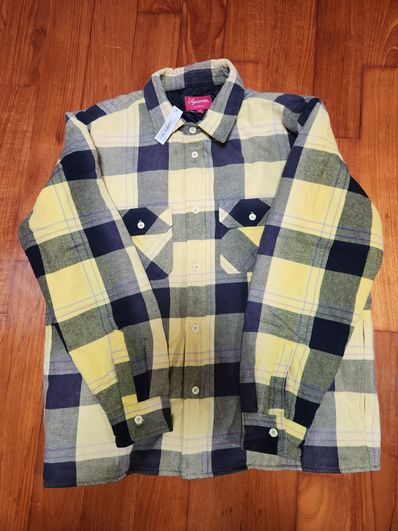 Supreme Quilted Flannel Shirt "Yellow"