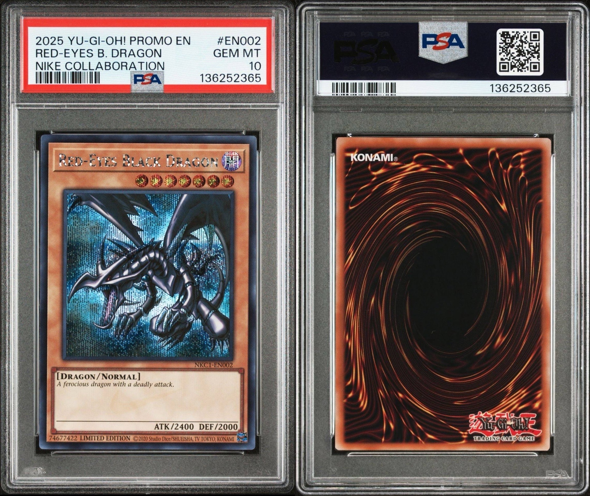 PSA10】真紅眼の黒竜 SE [NKC1-EN002](遊戯王 x ナイキ エアーマックス