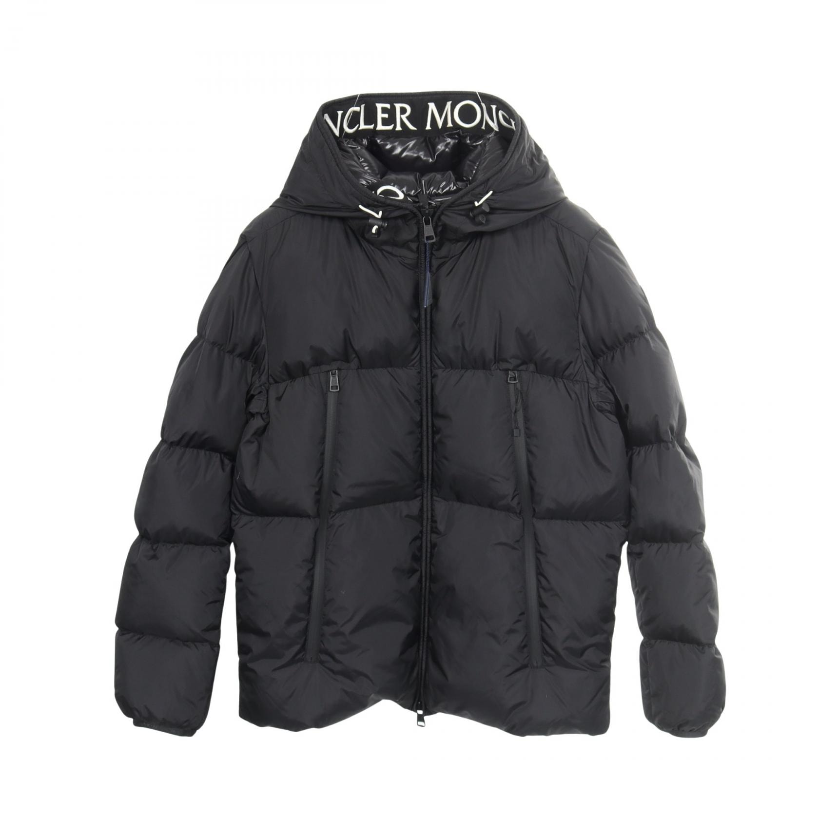 モンクレール MONCLER MONTCLA モンクラ フード付き ダウンジャケット 衣料品 アウター ナイロン メンズ ブラック系 1A00144 【中古】