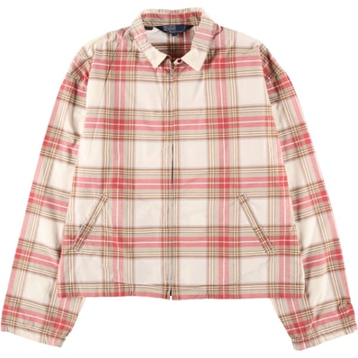 古着 ラルフローレン Ralph Lauren POLO by Ralph Lauren チェック柄 スイングトップ スポーツジャケット メンズXL相当/eaa584002