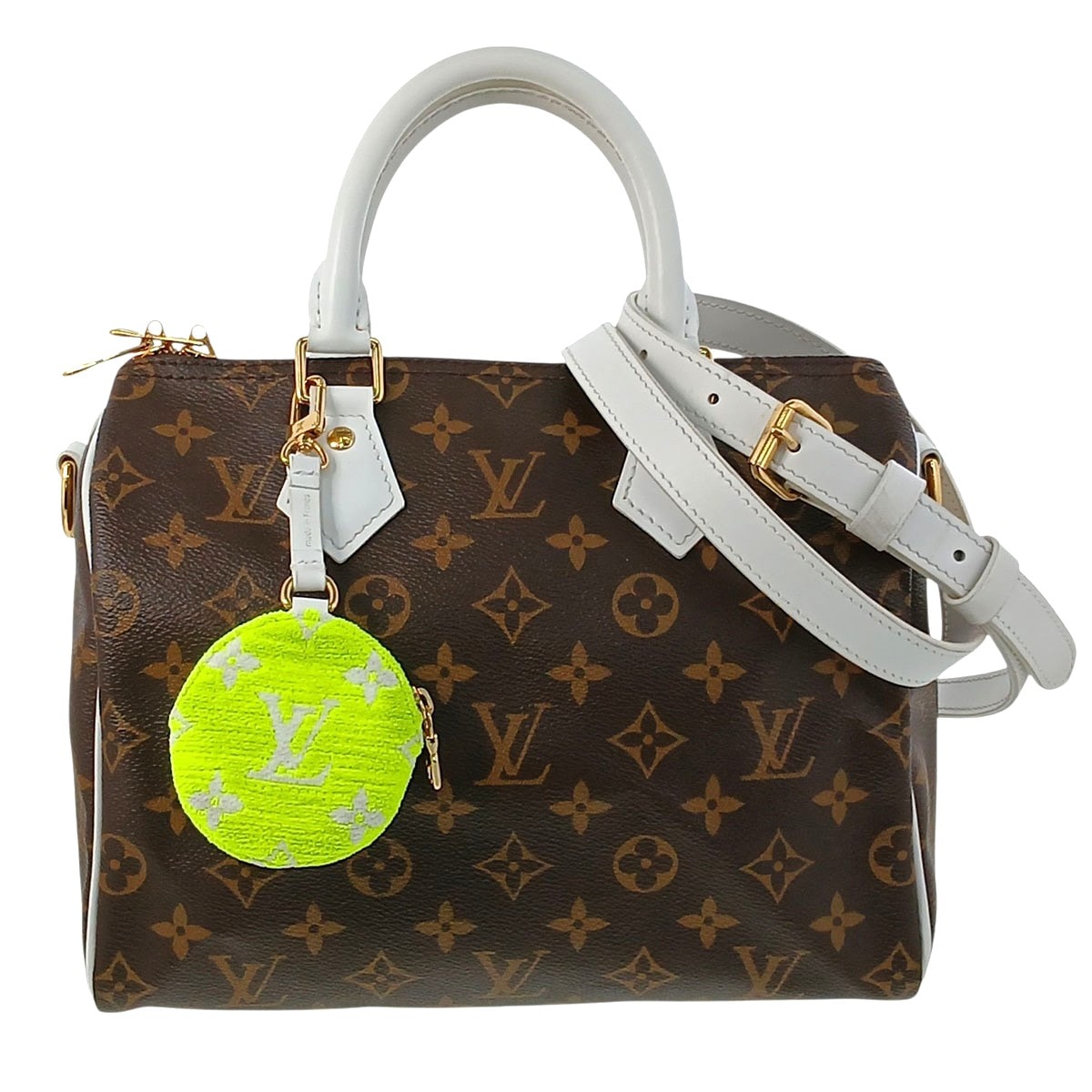LOUIS VUITTON ルイ・ヴィトン スピーディ バンドリエール25 ハンドバッグ M20754 モノグラム ブラウン ホワイト  レディース【中古】