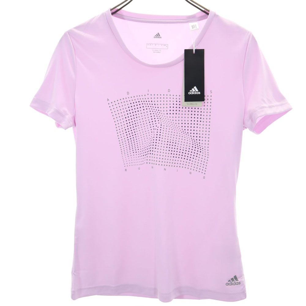 adidas アディダス 未使用 トレーニング 半袖 Tシャツ OT ピンク系 タグ付き
