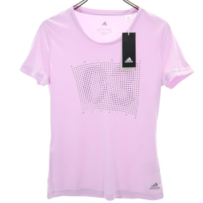 adidas アディダス 未使用 トレーニング 半袖 Tシャツ OT ピンク系 タグ付き