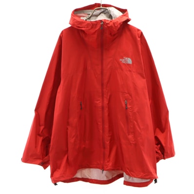 THE NORTH FACE ノースフェイス レインコート L レッド NPW10035 アウトドア 収納袋付き