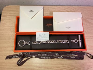 Hermes Chaine D'ancre TGM Bracelet "Silver"