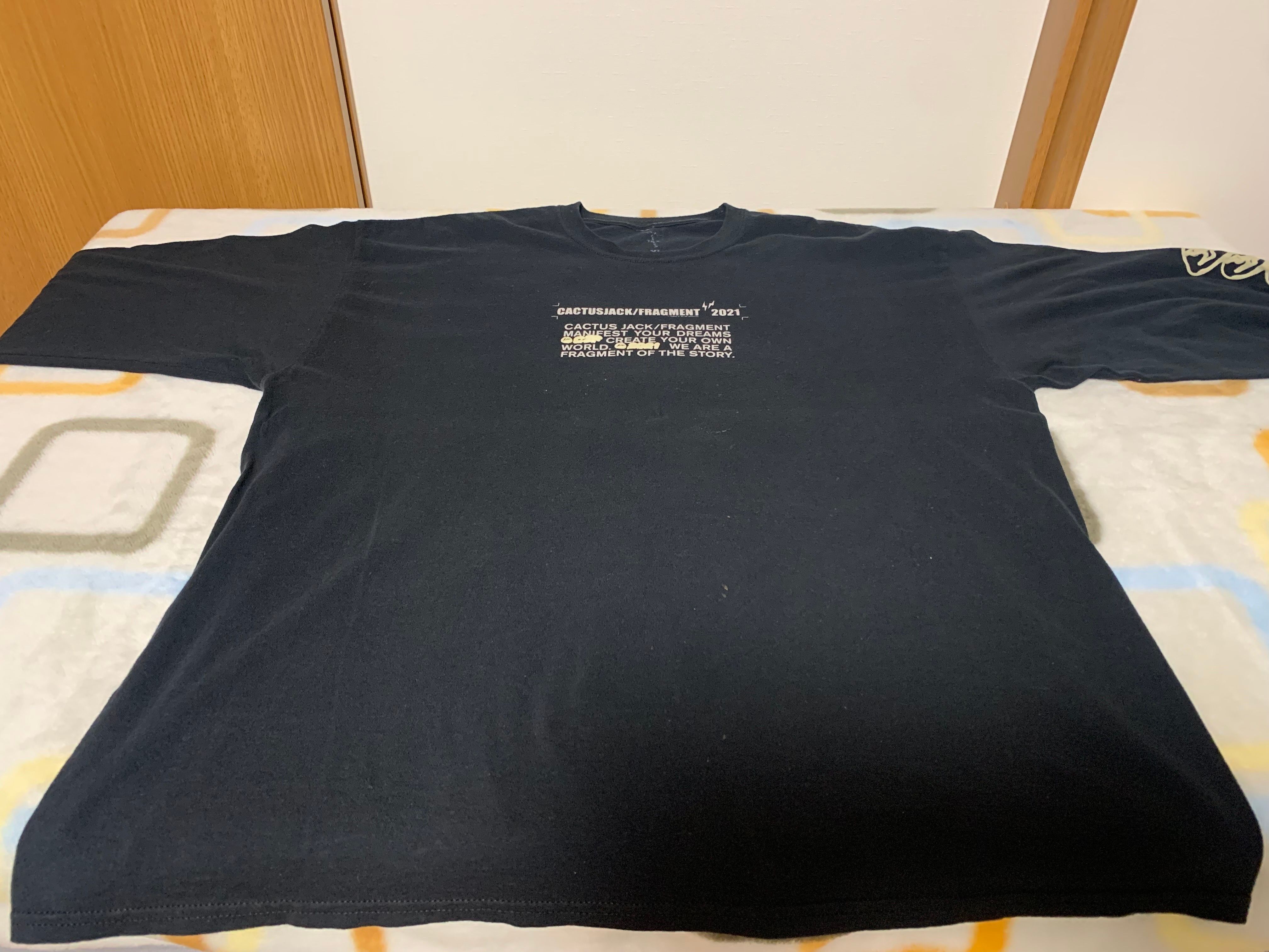 Travis Scott Cactus Jack For Fragment Logo L S "Black"