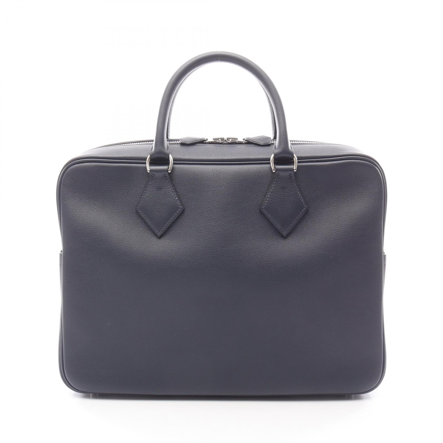 エルメス HERMES プリュム ストラップ ブルーニュイ ビジネスバッグ バッグ エバーカラー エバーカラー W刻印(2024年製造) メンズ ネイビー系 【中古】