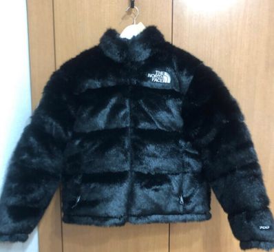 Supreme x The North Face Faux Fur Nuptse Jacket "Black"
