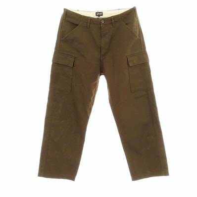 【中古】ショット schott ポリエステルコットン カーゴパンツ カーキブラウン【サイズM】【メンズ】
