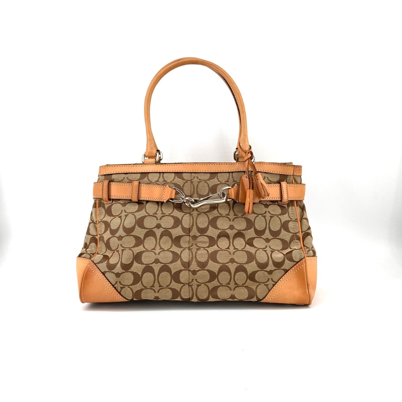 COACH(コーチ) ハンプトンズ キャリーオール F08K07 ハンドバッグ ブラウン