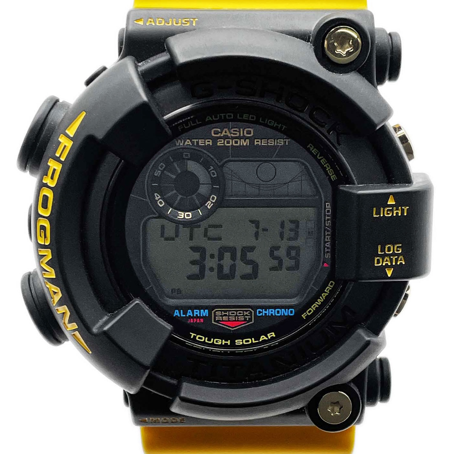 CASIO カシオ G-SHOCK フロッグマン GW-8200K-9JR アイサーチ・ジャパン コラボモデル 腕時計
 ソーラー メンズ
 【中古】