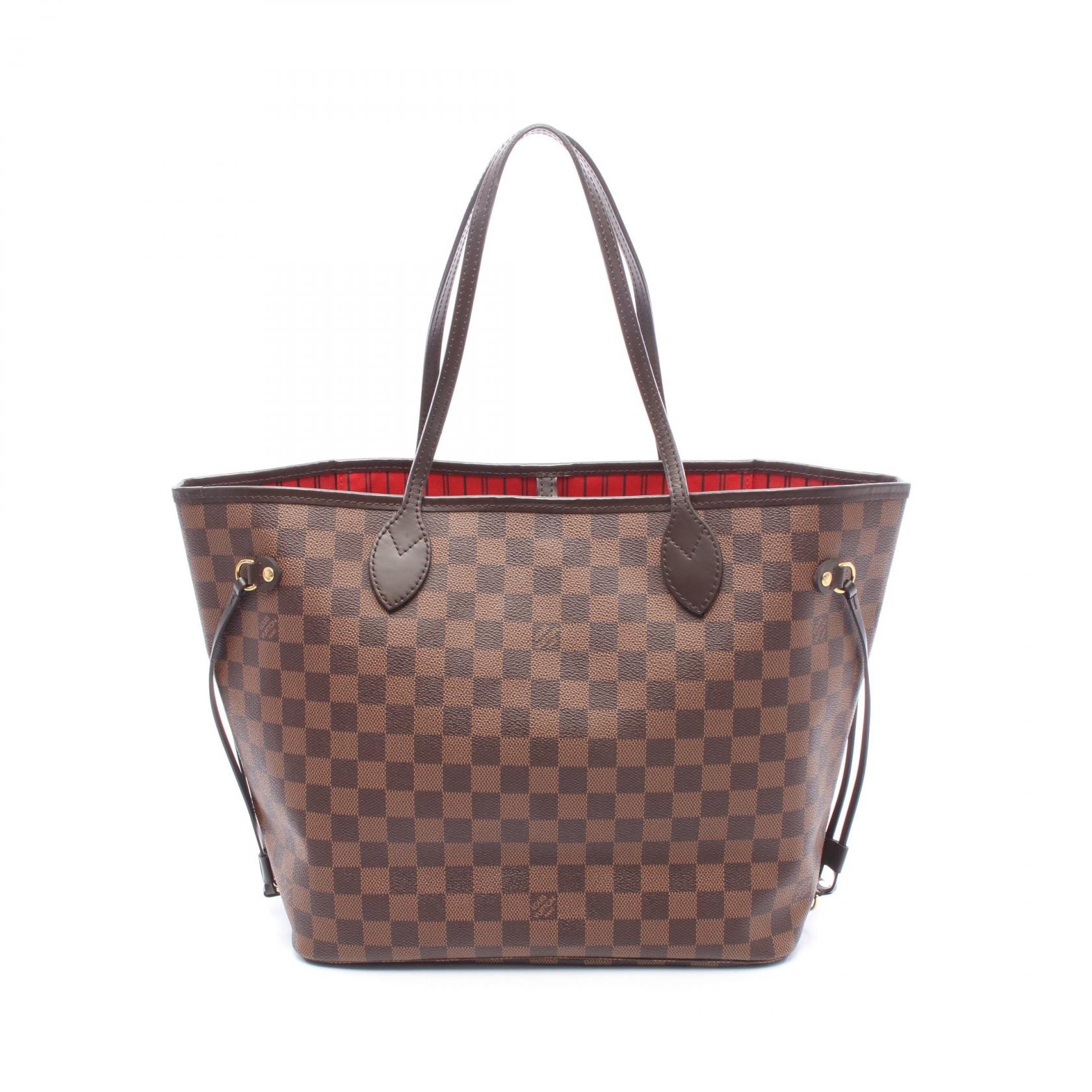 ルイ・ヴィトン LOUIS VUITTON ネヴァーフルMM ダミエエベヌ スリーズ トートバッグ バッグ PVCコーティングキャンバス レザー レディース ブラウン系 N41358 【中古】