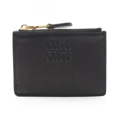 ミュウ ミュウ Miu Miu NAPPA AVIATOR コインケース 財布 レザー レディース ブラック系 5MC93MAEFXF0002 【新品】