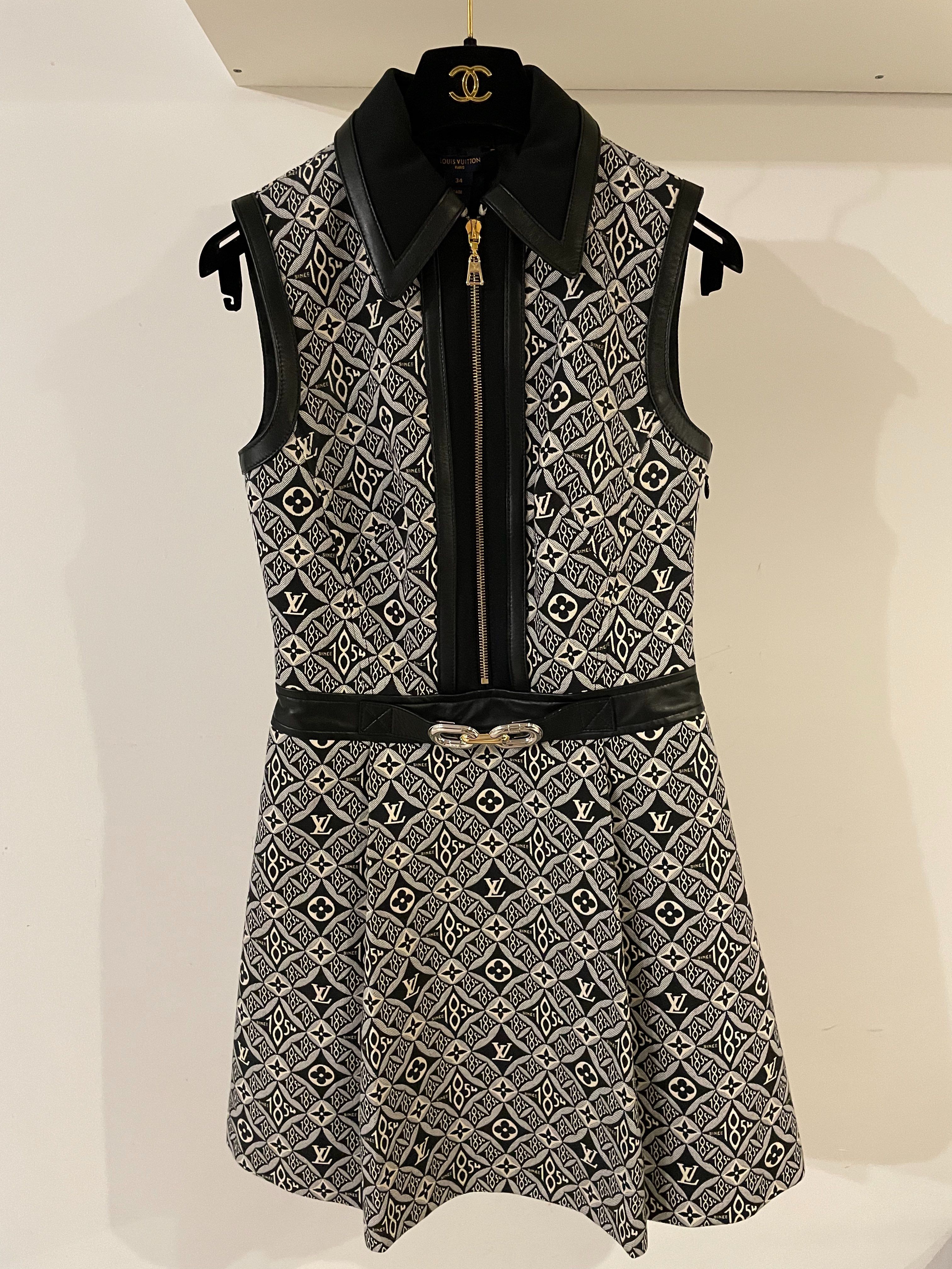 Louis Vuitton Since 1854 Fit and Flare Mini Dress ”Noir”