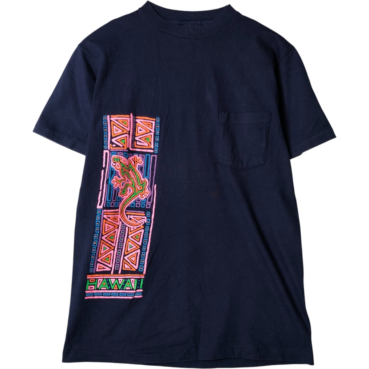 古着 80年代 ヘインズ Hanes BEEFY-T 青タグ プリントTシャツ USA製 メンズL相当 ヴィンテージ/eaa580165