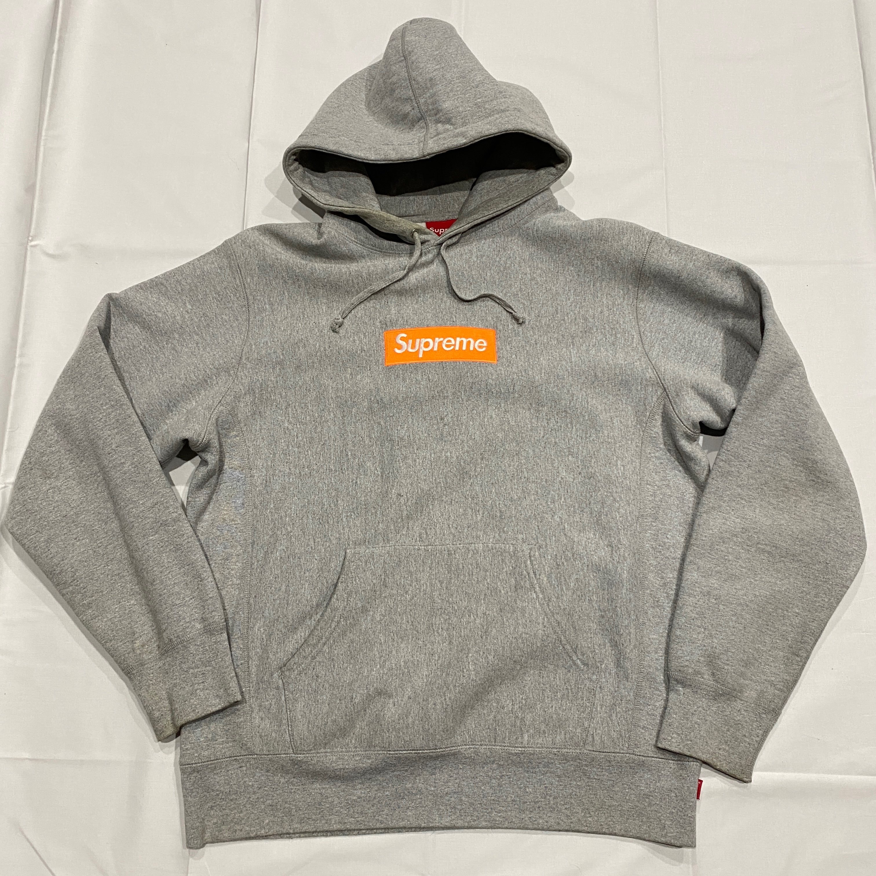 Supreme Box Logo Hooded Sweatshirt "Hether Grey" (17FW)