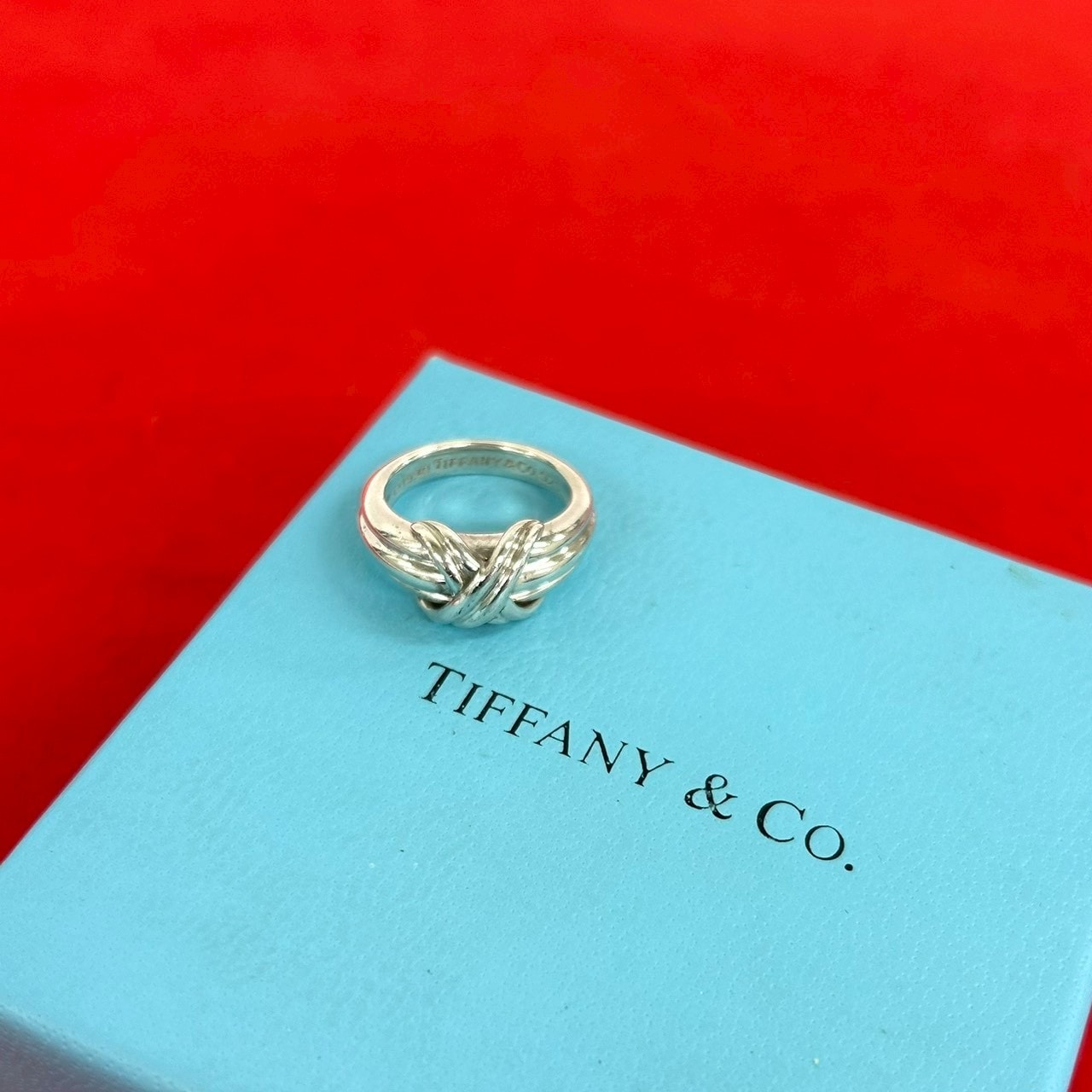 TIFFANY&Co. ティファニー シグネチャー リング シルバー925 リング・指輪 9号 シルバー
02631