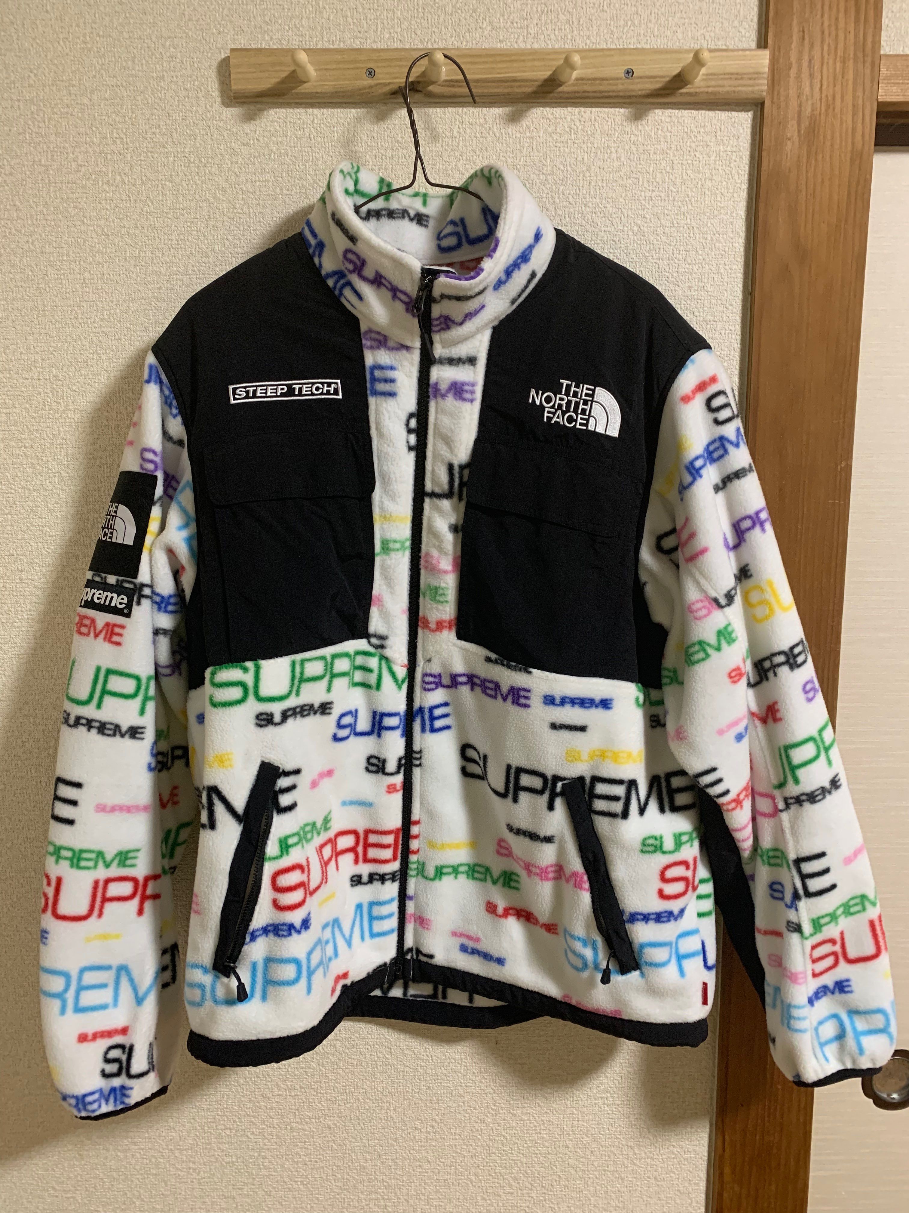 Supreme x The North Face Steep Tech Fleece Jacket "White"