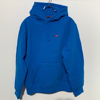 Supreme Small Box Hooded Sweatshirt "Bright Blue" (22SS)