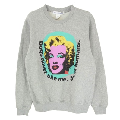 COMME des GARCONS コムデギャルソン スウェット 24SS FM-T002 Andy Warhol アンディウォーホール スウェットシャツ スウェット グレー系 S【中古】
