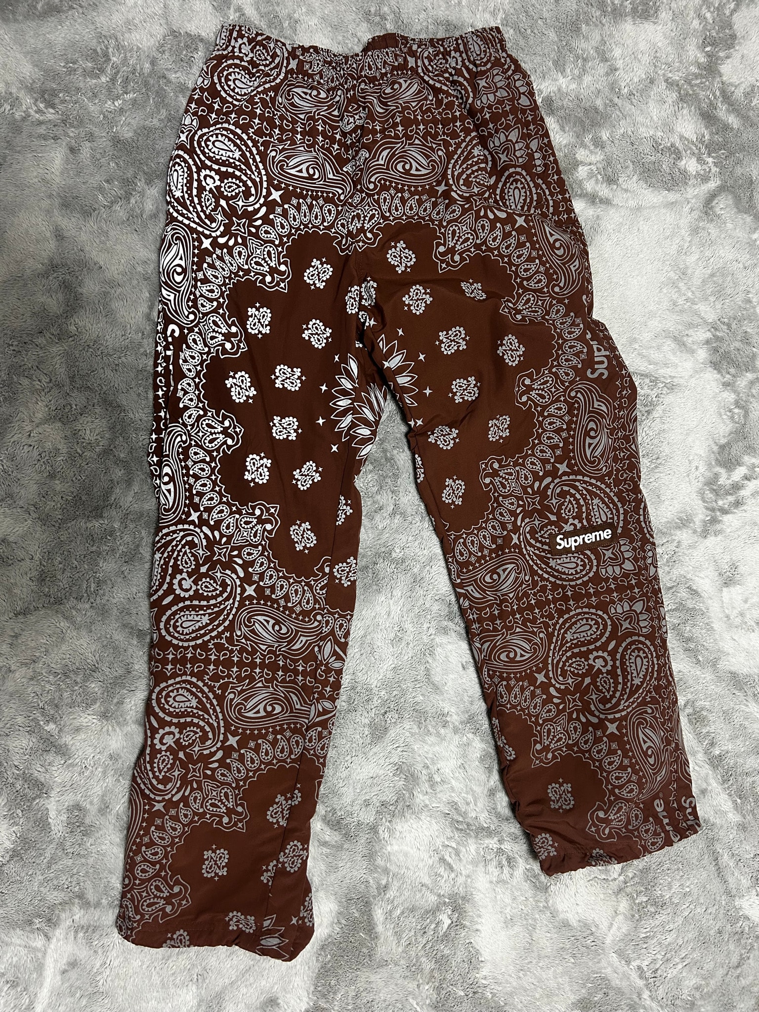 Supreme Reflective Bandana Track Pant "Brown"