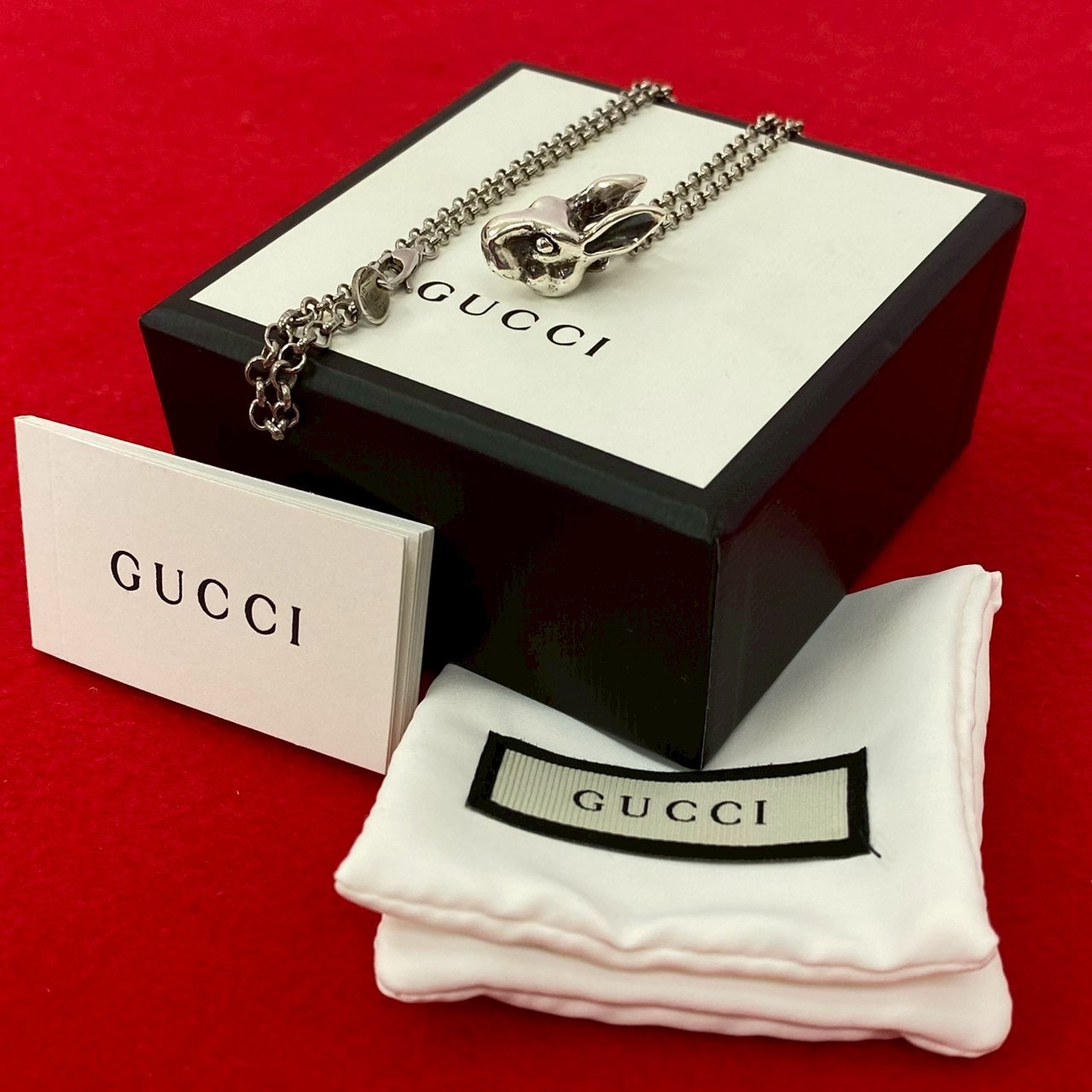 GUCCI グッチ アンガーフォレスト ラビットヘッド ネックレス シルバー925 ネックレス シルバー
59030