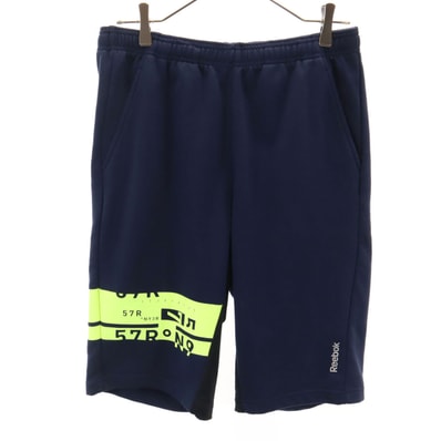 Reebok リーボック スウェット ハーフパンツ L ネイビー