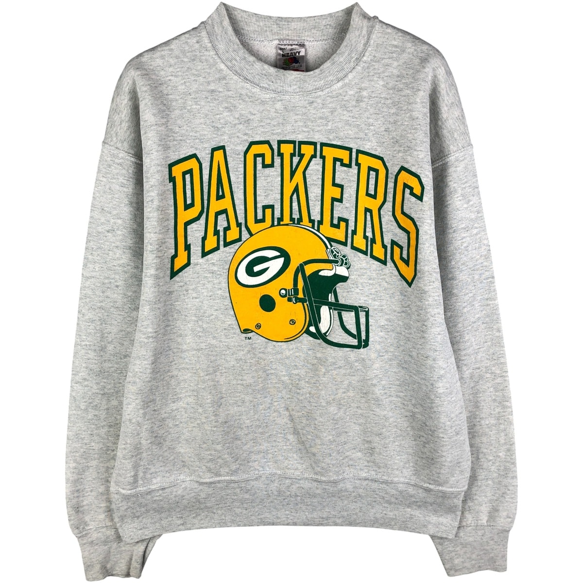 古着 90年代 フルーツオブザルーム FRUIT OF THE LOOM NFL GREEN BAY PACKERS グリーンベイパッカーズ ロゴスウェットシャツ トレーナー USA製 メンズL相当 ヴィンテージ/eaa482877