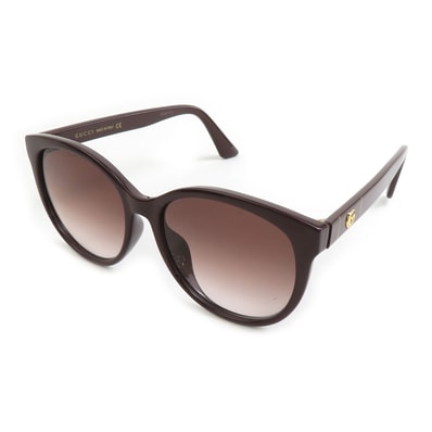 グッチ GUCCI サングラス プラスチック ブラウン ゴールド ユニセックス【中古】 e61041