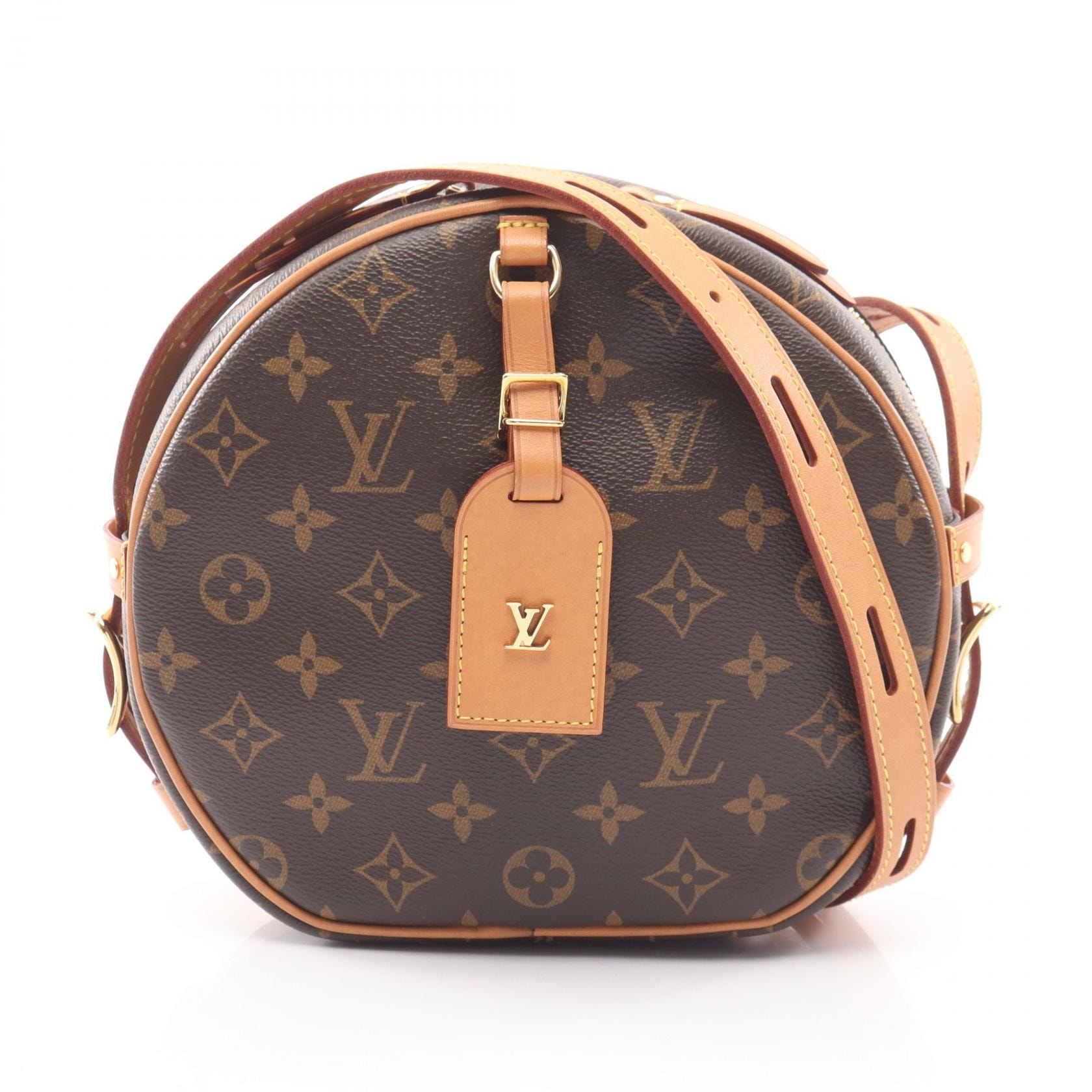 ルイ・ヴィトン LOUIS VUITTON ボワット シャポー スープルMM モノグラム ショルダーバッグ バッグ PVCコーティングキャンバス レザー モノグラム レディース ブラウン系 M45647 【中古】