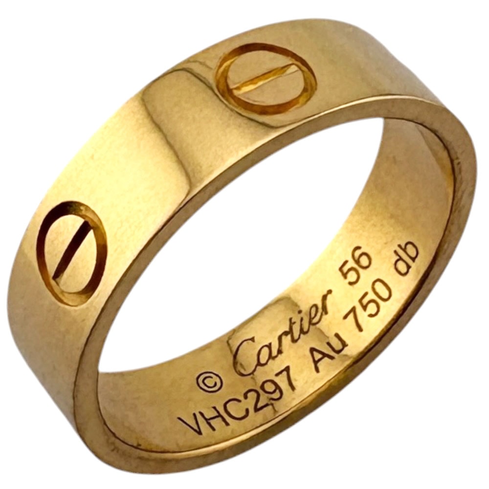 カルティエ ラブ リング 指輪 15.5号 18金 K18イエローゴールド ユニセックス CARTIER  中古