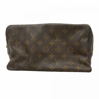 【6db1491】ルイヴィトン ポーチ モノグラム トゥルーストワレット28 M47522 ブラウン【中古】レディース