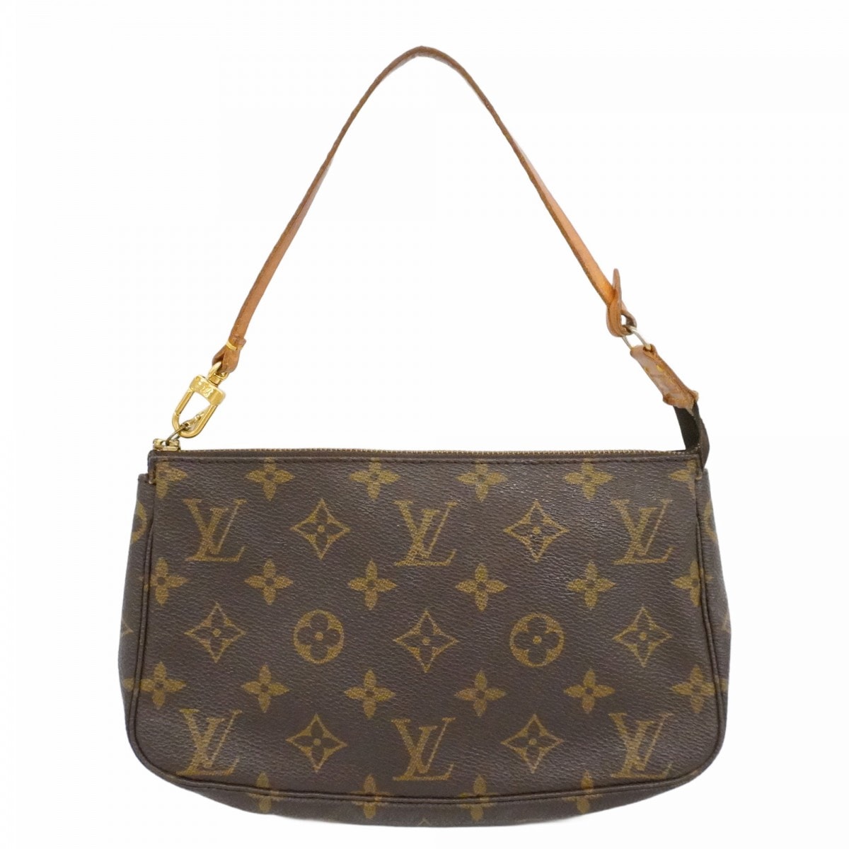【6dc3528】ルイヴィトン ポーチ モノグラム ポシェットアクセソワール M51980 ブラウン【中古】レディース