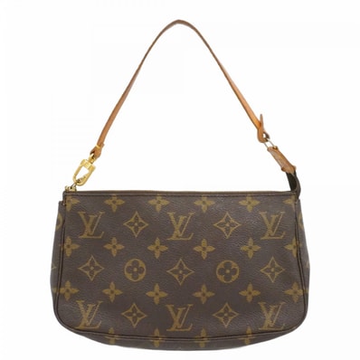 【6dc3528】ルイヴィトン ポーチ モノグラム ポシェットアクセソワール M51980 ブラウン【中古】レディース