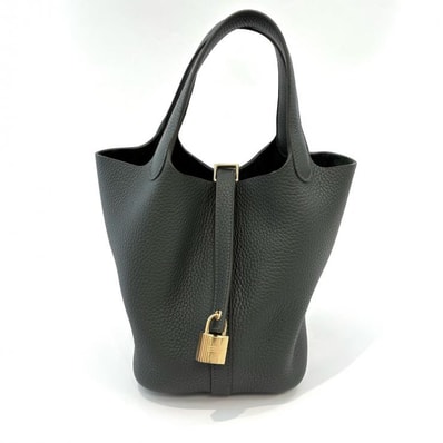 エルメス HERMES ピコタンロックPM ヴェールマングローブ K刻印 ゴールド金具 グリーン【鑑定済み】正規品