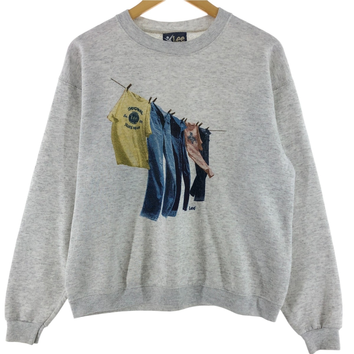 古着 90年代 リー Lee SPORT プリントスウェットシャツ トレーナー USA製 メンズM相当 ヴィンテージ/eaa515769
