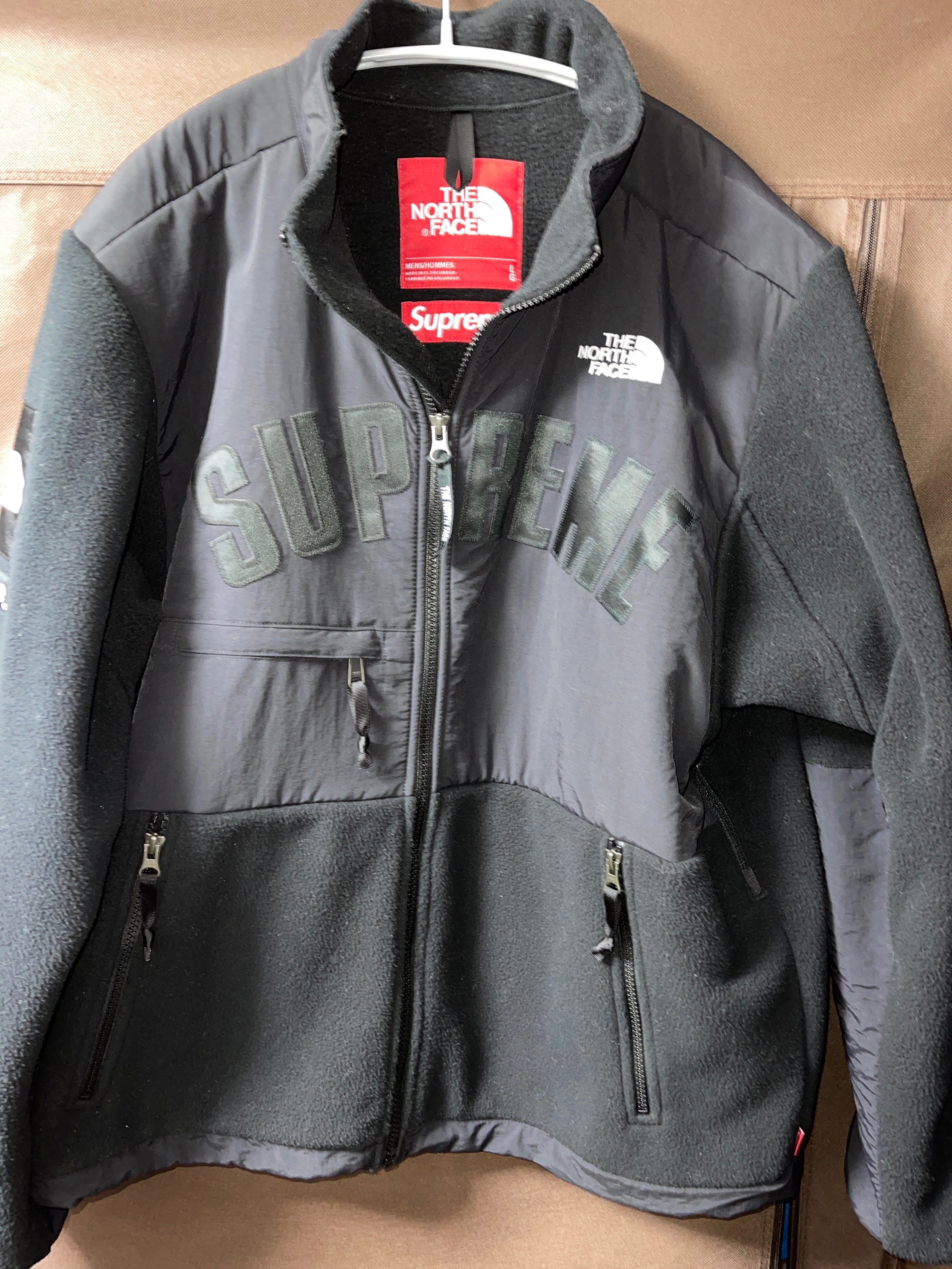 Supreme x The North Face Arc Logo Denali Fleece Jacket "Black"