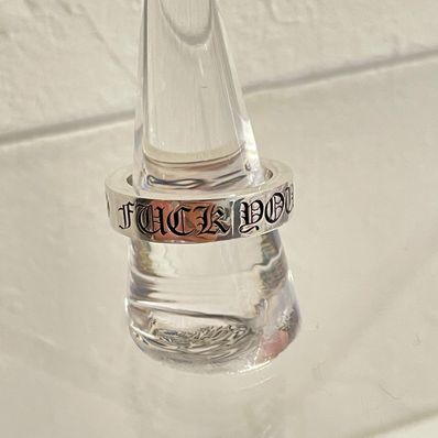 Chrome Hearts Spacer Ring 6mm Fuck You "Silver"
