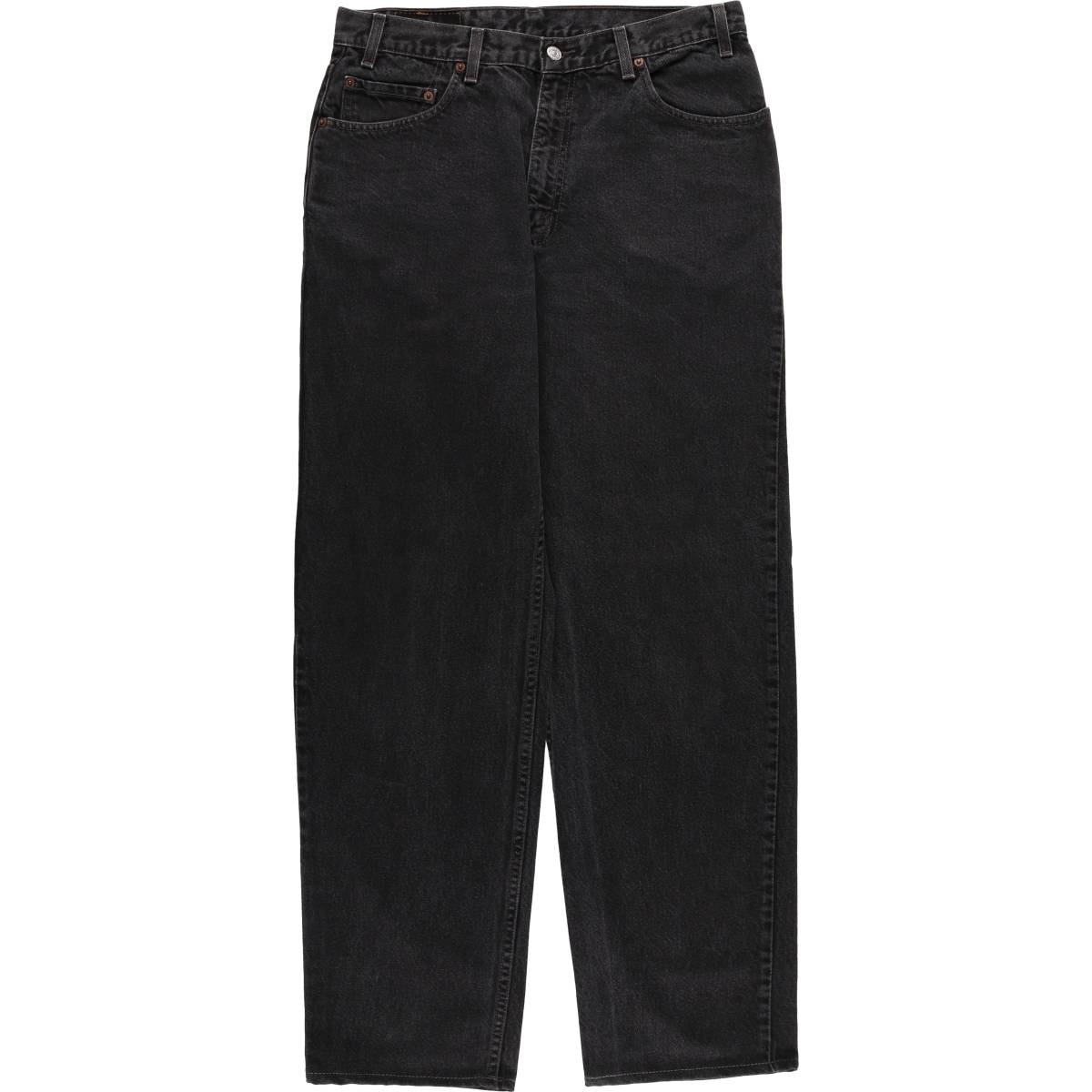 古着 00年代 リーバイス Levi's RELAXED STRAIGHT LEG 43901-7250 ブラックデニム テーパードデニムパンツ メンズw34相当/eaa419509