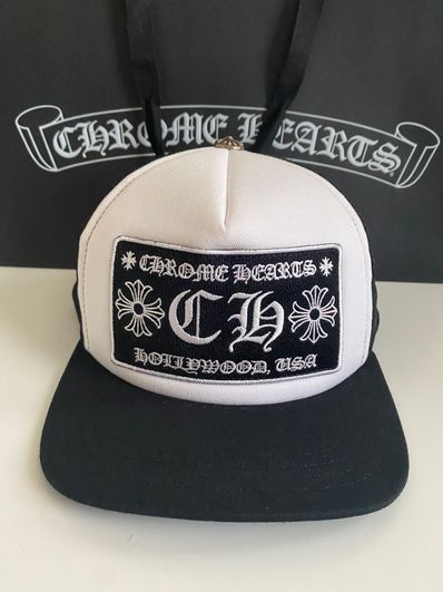 Chrome Hearts Tracker Cap Fuck "Black/White"