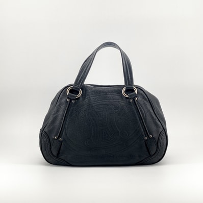 CELINE(セリーヌ) ビター スィート レザー ヴィンテージ ホーボー シボ ハンドバッグ ブラック