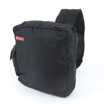 ■美品 プラダ テスート ナイロンボディバッグ レザー×ナイロン