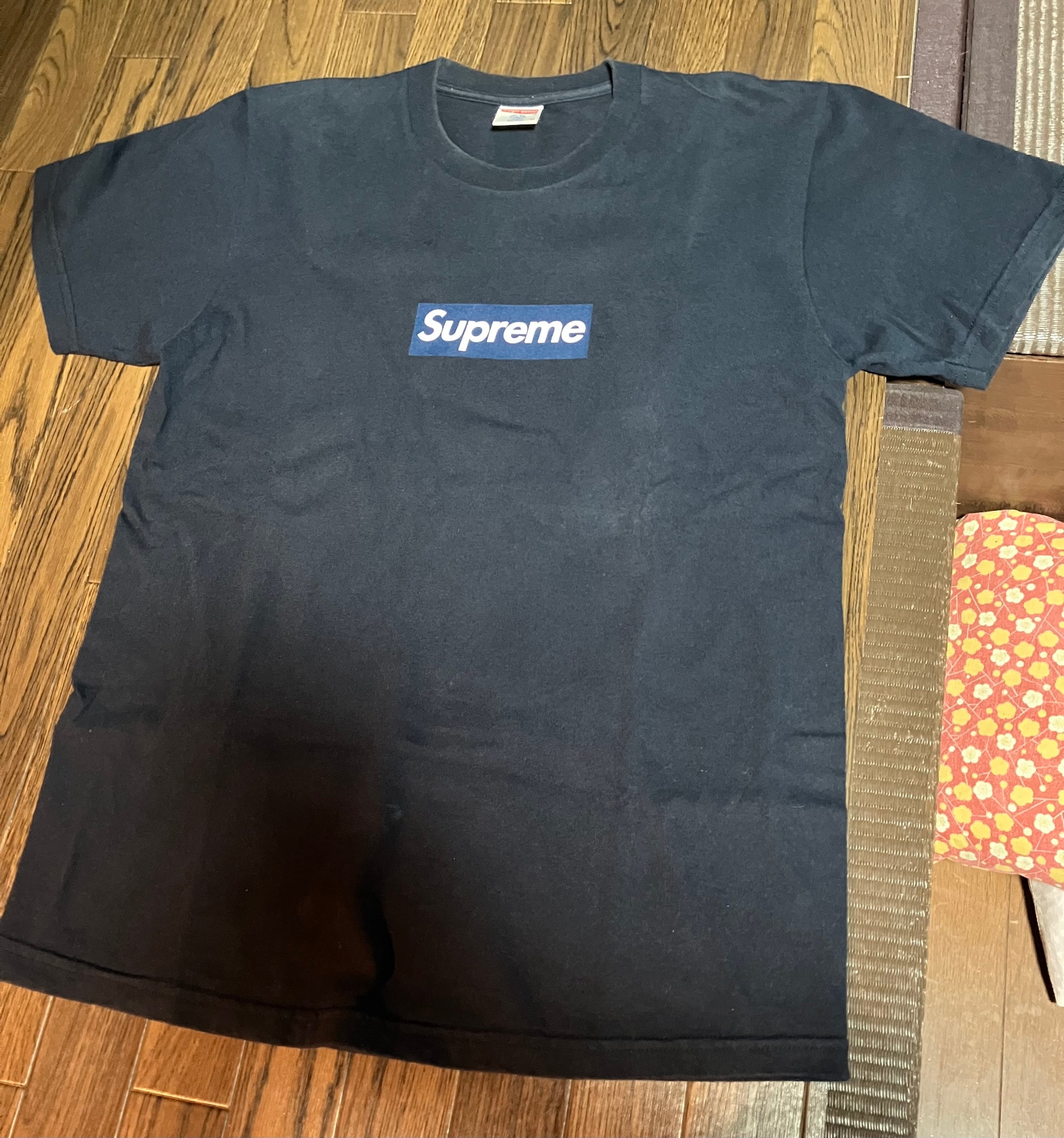 Supreme New York Yankees Box Logo Tee "Navy"