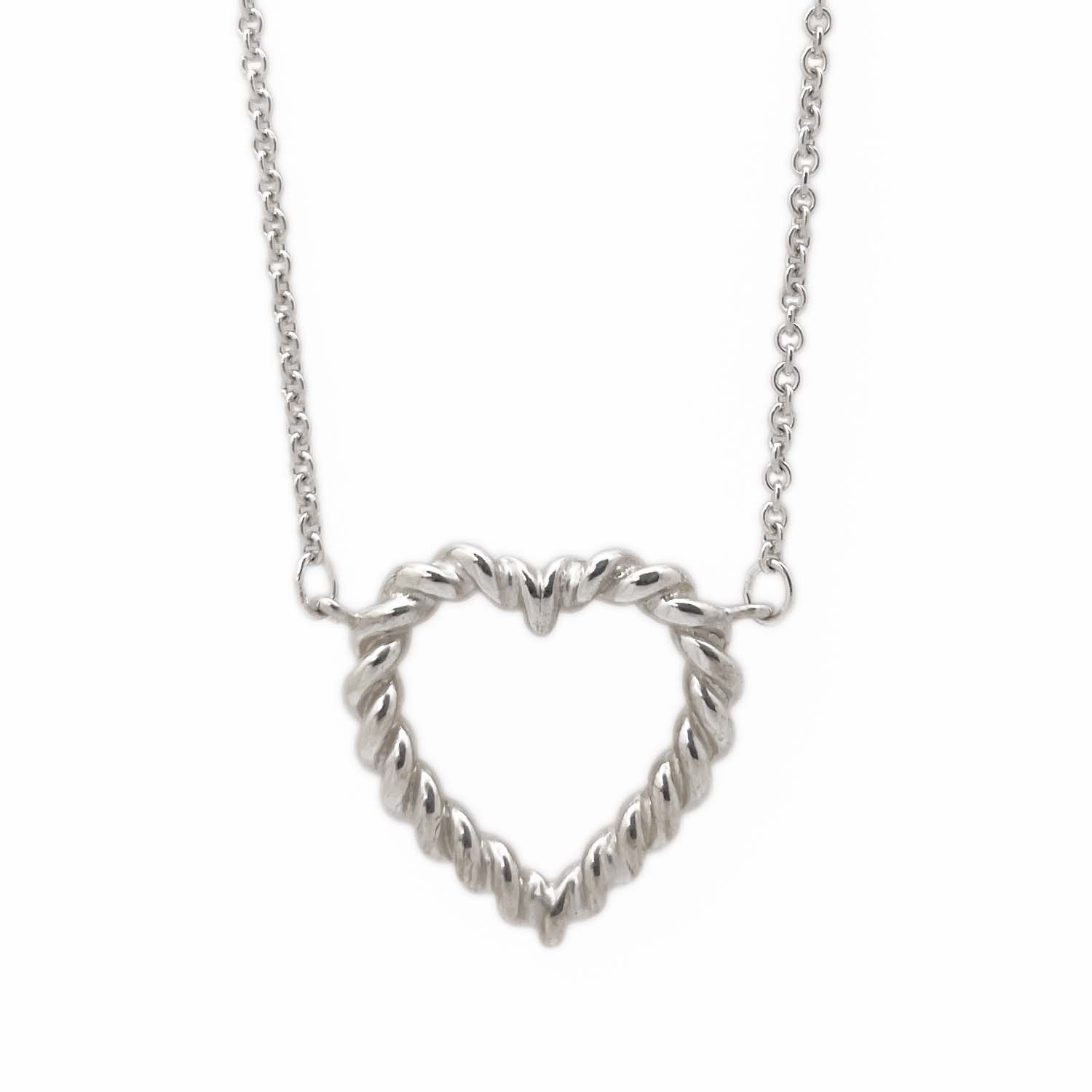 TIFFANY&Co. ティファニー ツイストハート ネックレス
 ペンダント ねじねじ SV925 シルバー 新品仕上済 レディース
 【中古】