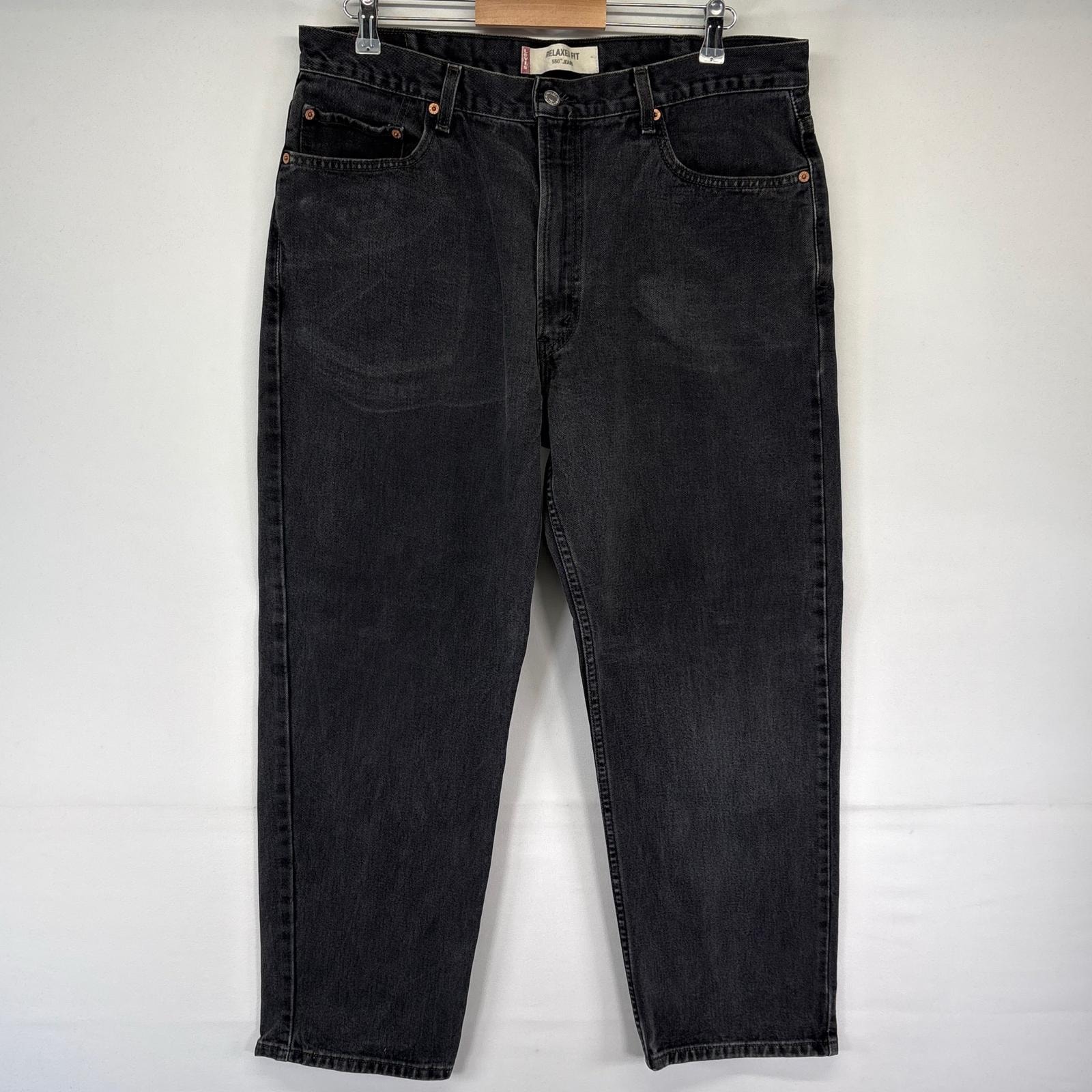 古着 リーバイス Levi's デニム パンツ 550 テーパード 大きいサイズ ブラックデニム 38x29  ブラック系 メンズ
