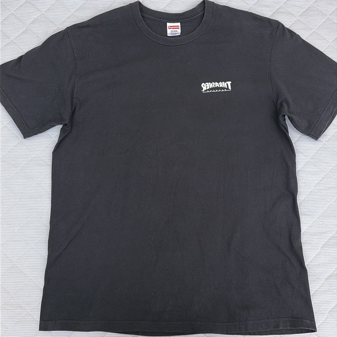 Supreme x Thrasher Cross Tee "Black"