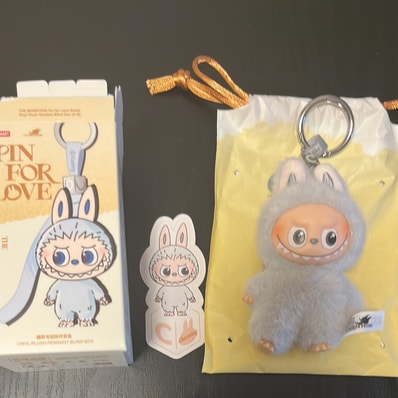 POP MART THE MONSTERS (LABUBU) Pin for Love Series-Vinyl Plush Pendant (A-M) C