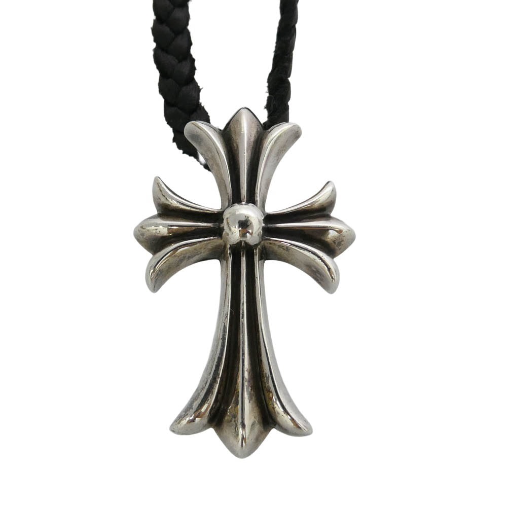 CHROME HEARTS クロムハーツ(原本無) CH CRS SMLスモールCHクロス BC ボロチップブレイド ネックレス シルバー系【中古】
