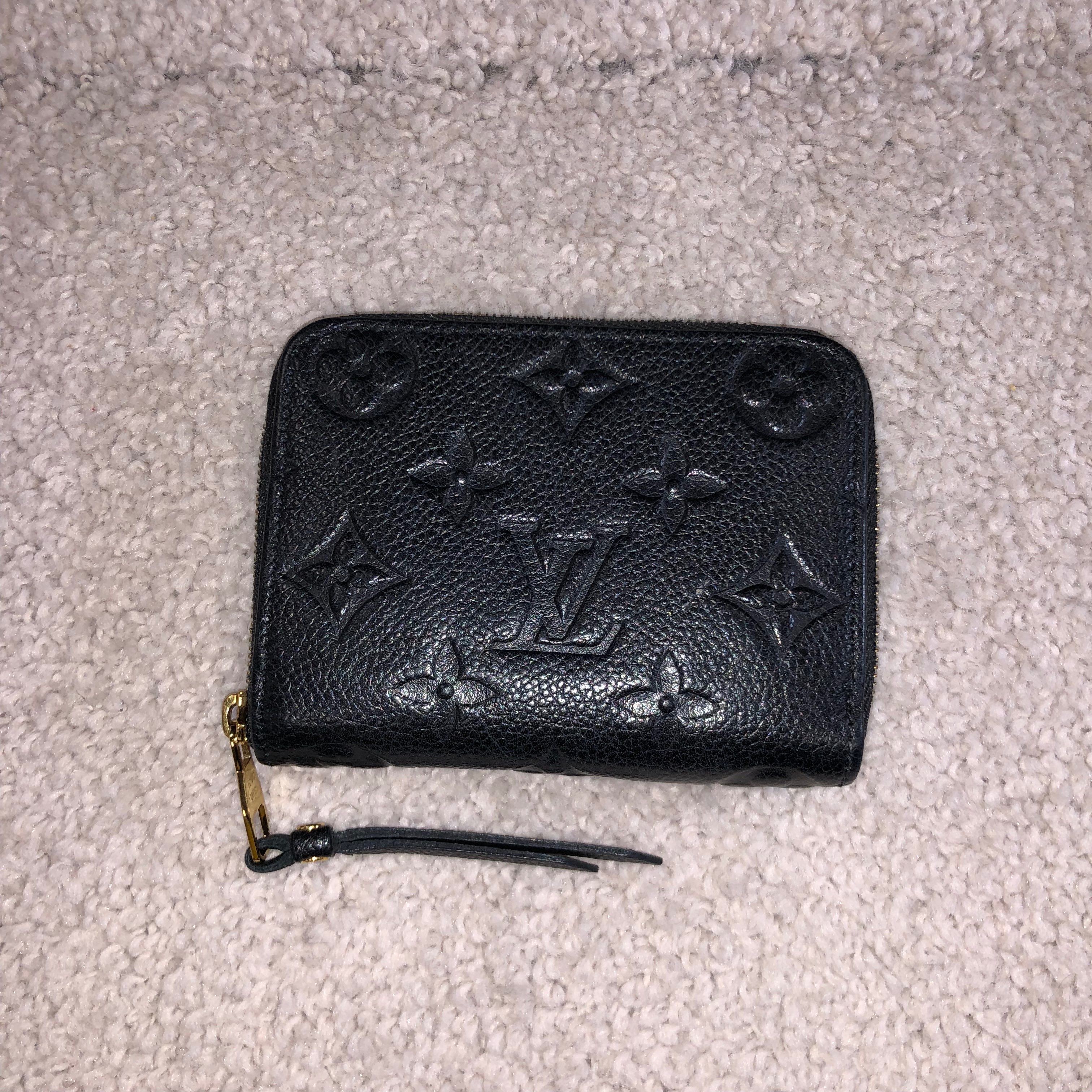 Louis Vuitton Zippy Coin Purse Monogram Empreinte Leather "Noir"